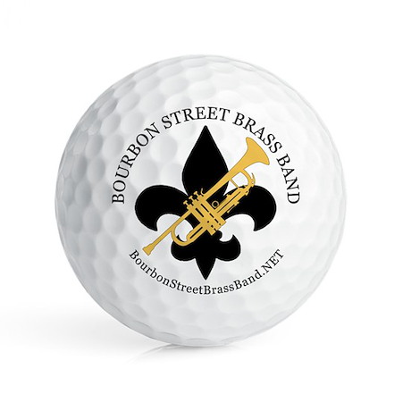 Up your golf game with Bourbon Street Brass Band Golf Balls available on our CafePress Store